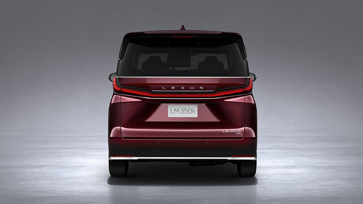 http://Lexus%20LM%20350h%204-seater%20Ultra%20Luxury%20Rear%20Design%20Evolution